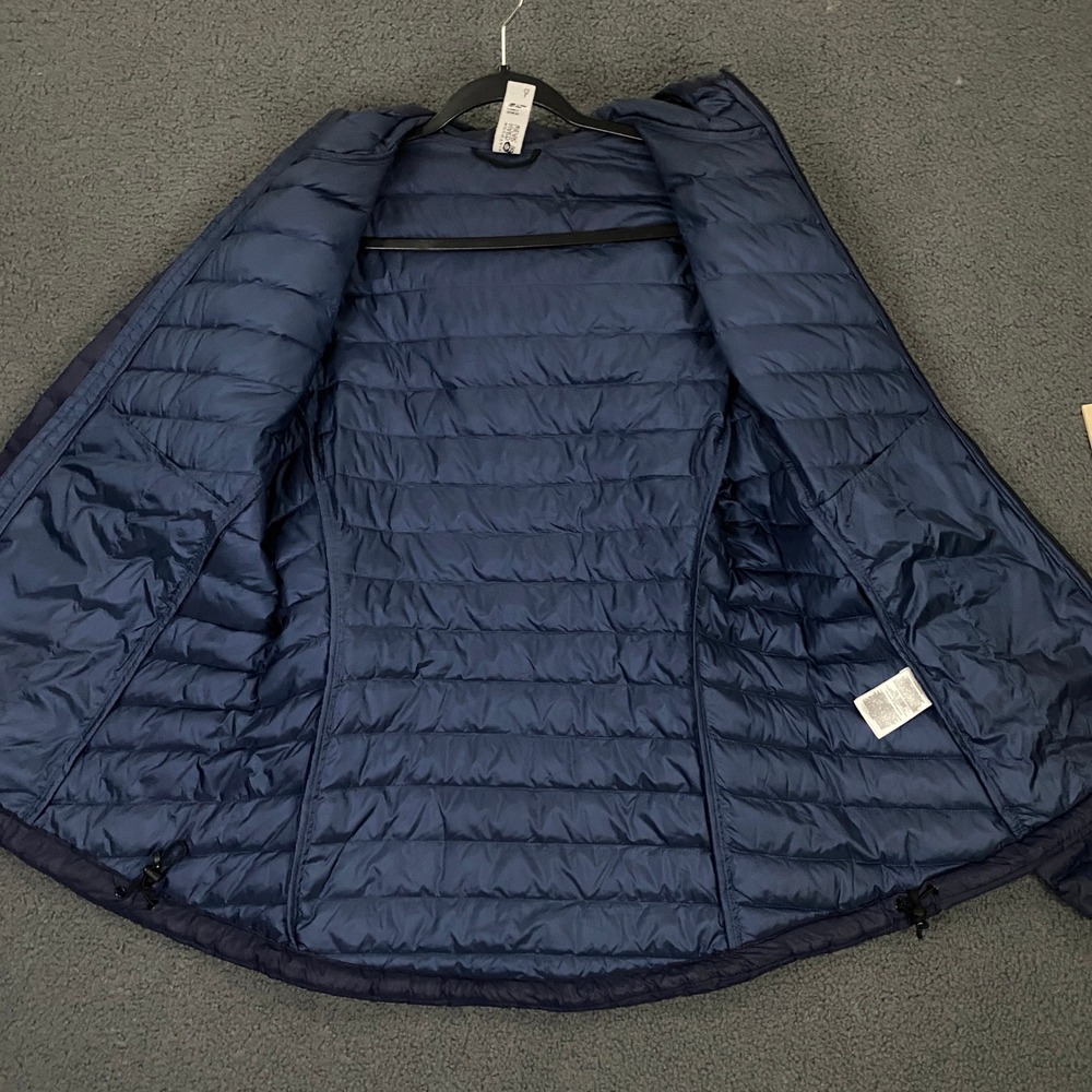 Mountain Hardwear Glen Alpine Down Hoodie Women Large Blue Fill Insulated Jacket - Picture 7 of 12